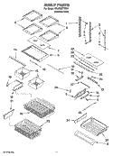 SHELF PARTS Diagram and Parts List for KBLS20ETSS01  KitchenAid Refrigerator