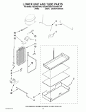 LOWER UNIT AND TUBE PARTS Diagram and Parts List for KSSS48QTB04  KitchenAid Refrigerator