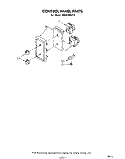 CONTROL PANEL , LITERATURE AND OPTIONAL Diagram and Parts List for MW3200XP0  Whirlpool Microwave