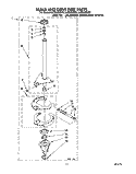 BRAKE AND DRIVE TUBE Diagram and Parts List for LLR8233BN0  Whirlpool Washer