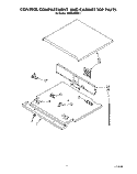 CONTROL COMPARTMENT AND CABINET TOP Diagram and Parts List for KEBS246SBL1  KitchenAid Wall Oven