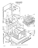 OVEN Diagram and Parts List for RS677PXV1  Whirlpool Range
