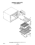 INTERIOR OVEN Diagram and Parts List for RS576PXP0  Whirlpool Range