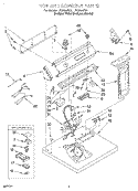 SECTION Diagram and Parts List for LEC8858EQ1  Whirlpool Dryer