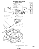 MACHINE BASE Diagram and Parts List for LA5500XPW4  Whirlpool Washer