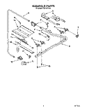 MANIFOLD Diagram and Parts List for FGP355YW0  Roper Range