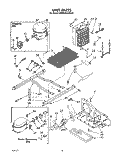 UNIT Diagram and Parts List for KSRB25QABL00  KitchenAid Refrigerator