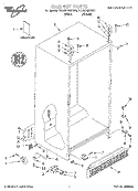 CABINET, LITERATURE Diagram and Parts List for 7ED22PQXFW01  Whirlpool Refrigerator