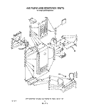 AIRFLOW AND RESERVOIR Diagram and Parts List for 3ED26MMXRWR0  Whirlpool Refrigerator