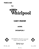 SECTION Diagram and Parts List for EH230FXLN1  Whirlpool Freezer