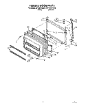 FREEZER DOOR Diagram and Parts List for 8ET20ZKXAN00  Whirlpool Refrigerator