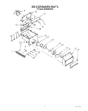 ICE CONTAINER Diagram and Parts List for KSSS36DWX00  KitchenAid Refrigerator