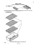 SHELF Diagram and Parts List for ET14JK2LWR0  Whirlpool Refrigerator