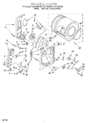 BULKHEAD Diagram and Parts List for RGL4632BL3  Roper Dryer