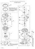 PUMP AND MOTOR Diagram and Parts List for KUDJ230Y2  KitchenAid Dishwasher