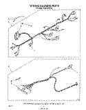 WIRING HARNESS , LITERATURE AND OPTIONAL Diagram and Parts List for KCMS135SWH0  KitchenAid Microwave