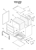 OVEN Diagram and Parts List for FGP210EN6  Roper Range