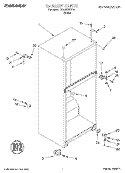 CABINET Diagram and Parts List for TT14DKXEW14  Estate Refrigerator