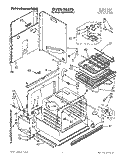OVEN, LITERATURE Diagram and Parts List for KEMI300WBL3  KitchenAid Microwave Oven Combo