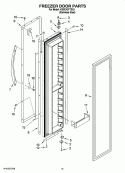 FREEZER DOOR PARTS Diagram and Parts List for KSSC42FTS03  KitchenAid Refrigerator