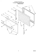 DOOR, LIT/OPTIONAL Diagram and Parts List for FGP310EN0  Roper Range
