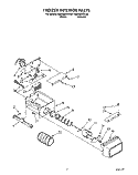 FREEZER INTERIOR Diagram and Parts List for RS25AWXZW00  Roper Refrigerator