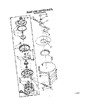 PUMP AND MOTOR Diagram and Parts List for WU3006V2  Roper Dishwasher
