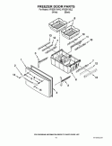 FREEZER DOOR PARTS Diagram and Parts List for KFIS25XVBL2  KitchenAid Refrigerator