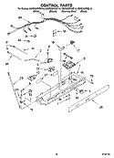 CONTROL PARTS Diagram and Parts List for KSRD22FKBL14  KitchenAid Refrigerator