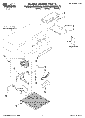 RANGE HOOD PARTS Diagram and Parts List for RH2030XJB0  Whirlpool Range Hood