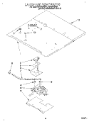 LATCH AND VENT Diagram and Parts List for RB160PXBQ0  Whirlpool Wall Oven