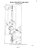 BRAKE AND DRIVE TUBE Diagram and Parts List for LA5300XPW1  Whirlpool Washer