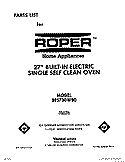 COVER Diagram and Parts List for BES730WW0  Whirlpool Wall Oven