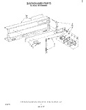 BACKGUARD Diagram and Parts List for SF310PSKW0  Whirlpool Range