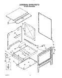 EXTERNAL OVEN Diagram and Parts List for SF370PEWW3  Whirlpool Range