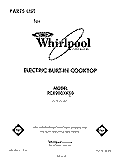 SECTION Diagram and Parts List for RC8200XKS0  Whirlpool Cooktop