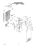 AIR FLOW Diagram and Parts List for KSRS27QAWH00  KitchenAid Refrigerator