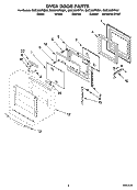 Part Location Diagram of WP9760579 Whirlpool Door Hinge