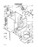 SECTION Diagram and Parts List for LE7005XPW0  Whirlpool Dryer