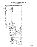 BRAKE AND DRIVE TUBE Diagram and Parts List for AX5133VG1  Whirlpool Washer