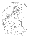 ICE MAKER, OPTIONAL Diagram and Parts List for 3XART730GW01  Whirlpool Refrigerator