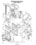 CONTROL PANEL Diagram and Parts List for RM975PXLW0  Whirlpool Microwave Oven Combo