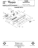 CONSOLE Diagram and Parts List for DU6000XR0  Whirlpool Dishwasher