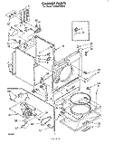 SECTION Diagram and Parts List for LE5800XMW2  Whirlpool Dryer