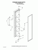 FREEZER DOOR PARTS Diagram and Parts List for KSRS22MWMS01  KitchenAid Refrigerator