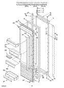 REFRIGERATOR DOOR Diagram and Parts List for KSSS36QHW00  KitchenAid Refrigerator