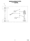 MISCELLANEOUS  PARTS, OPTIONAL PARTS (NOT INCLUDED) Diagram and Parts List for YLTE5243DQ4  Whirlpool Washer Dryer Combo