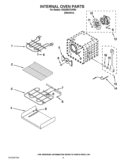 INTERNAL OVEN PARTS Diagram and Parts List for KDSS907XSP01  KitchenAid Range