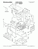OVEN PARTS Diagram and Parts List for KEBU208SSS03  KitchenAid Wall Oven