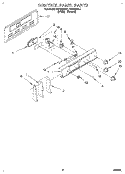 CONTROL PANEL Diagram and Parts List for FEP330BW1  Roper Range